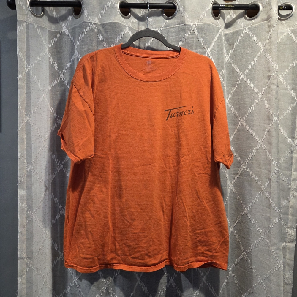 Hanes Vibrant Orange Men's Short Sleeve Tee